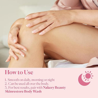 NAKERY Body Butter Anti Aging Moisturizer - Body Cream Skin Tightening Cream & Neck Firming Cream, Moisturizing Cream & Neck Tightening Cream for Body & Face Cream for Dry Skin 300ml(Tropical Therapy)