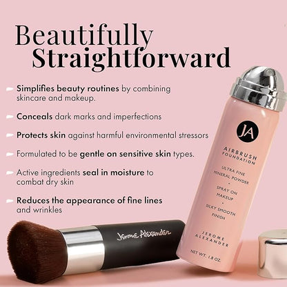 MagicMinerals AirBrush Foundation by Jerome Alexander – 2pc - Cognac