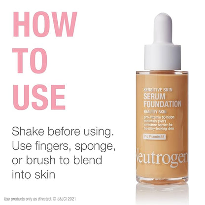 Neutrogena Healthy Skin Sensitive Skin Serum Foundation with Medium 02, 1 oz