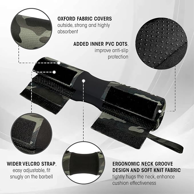 Yes4All Barbell Thick Foam Nylon Pad