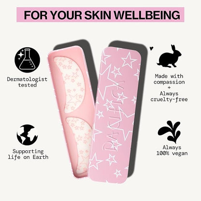Pacifica Beauty Reusable Smile Line Mask, Skincare, Silicone Mask, For Fine Lines and Wrinkles, Lift and Firm, Pair with Serum, Storage Tin Included, Skin Care, Smile Line Patches, Vegan, 2 Pieces