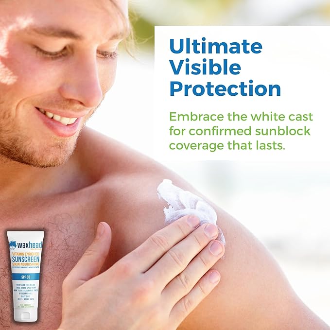 Waxhead Mineral Sunscreen, Non Nano Zinc Oxide Sunscreen, Non Toxic Sunscreen, Natural Sunscreen, Tattoo Sunscreen, Biodegradable Sunscreen, Sun Block, Zinc Sunscreen