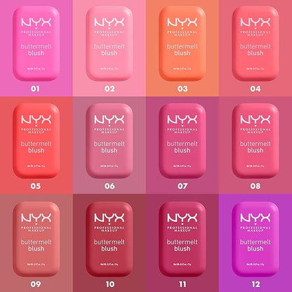 NYX PROFESSIONAL MAKEUP Buttermelt Powder Blush, Fade and The Butta