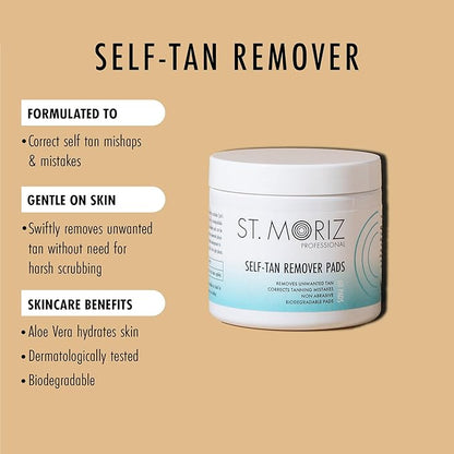 St Moriz Professional Self Tan Remover Pads -