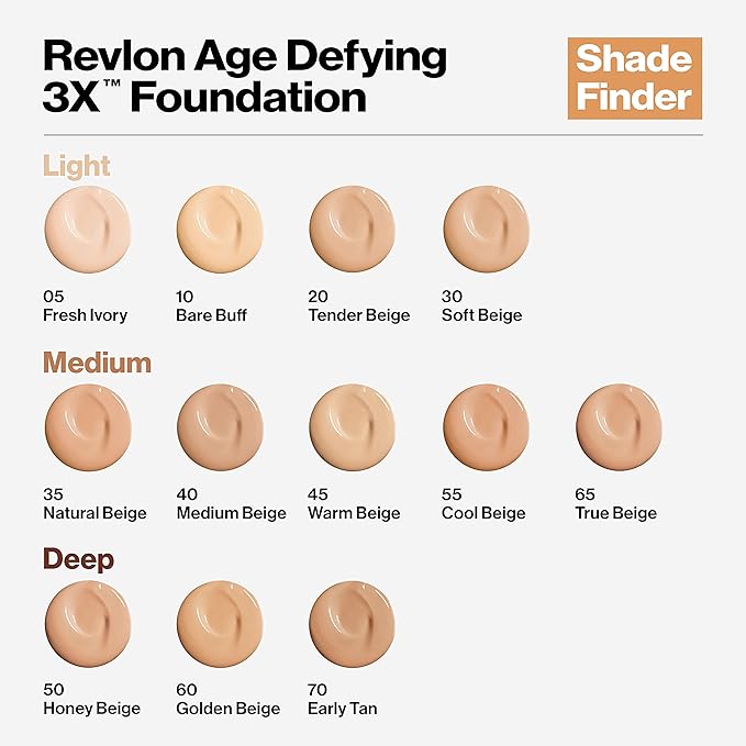 Revlon Age Defying 3X Makeup Foundation, Firming, Lifting fl oz