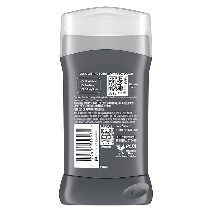 Dove Men+Care Aluminum Free 3 Pack Wild Eucalyptus Deodorant for Men 3 oz