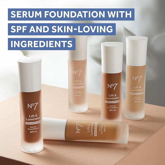 No7 Lift & Luminate Triple Action Serum Foundation Fl Oz)