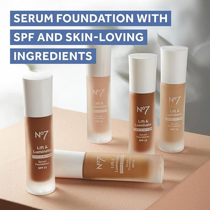 No7 Lift & Luminate Triple Action Serum Foundation Fl Oz)