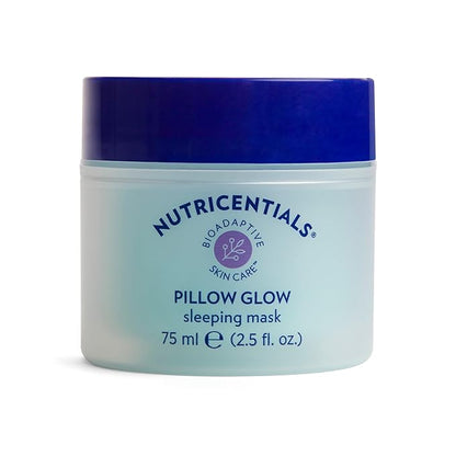 NuSkin NUTRICENTIALS® Pillow Glow Sleeping Mask | Overnight Hydration | Bioadaptive Botanical Complex | Red Algae | Apple Extract | Deep Sea Water | Skin Glowing & Pore Minimizing | 50 ml | 2 Pack