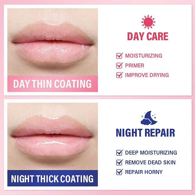 2PCS Lip Sleeping Mask, Lip Mask Grape)
