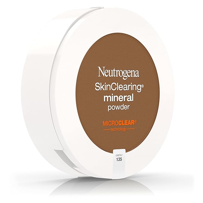 Neutrogena SkinClearing Mineral Acne-Concealing Pressed Powder Compact, Shine-Free 38 oz