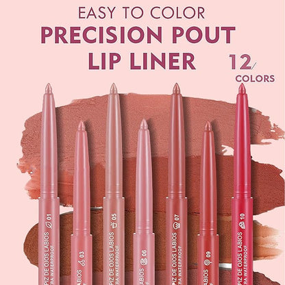 12 Colors Lip Liner Combo, Matte Lipstick Lip