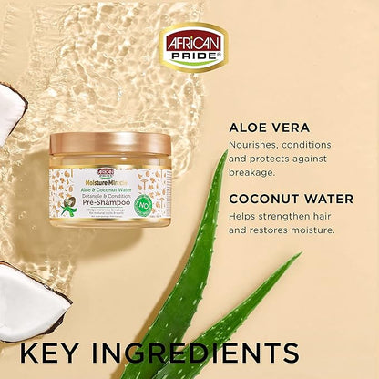 African Pride Moisture Miracle - For Natural Coils & Curls, Nourishes & Shines, Sulfate Free, Color Safe (16 Oz (3-in-1 Set))