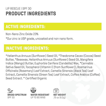 Raw Elements Organic Outdoor Sunscreen Lip