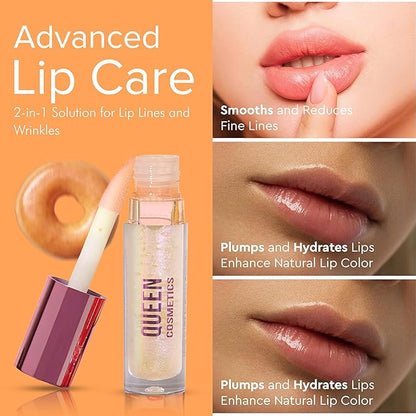 Queen Cosmetics Lip Plumper Gloss, 0.5 (Glazed