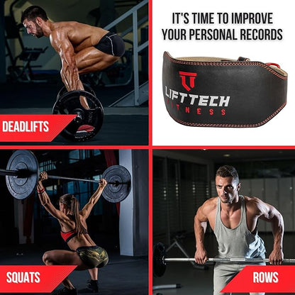 6'' Men's Padded Leather Lifting Belt - Weight