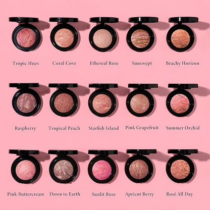 LAURA GELLER NEW YORK Baked Blush-n-Brighten Marbleized Blush- Natural Finish
