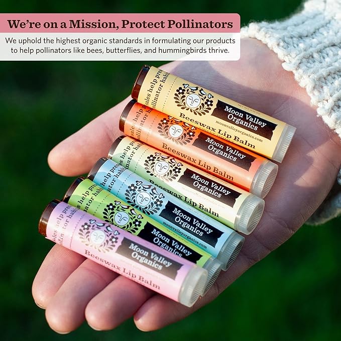 Moon Valley Organics Beeswax Lip Balm BLACKBERRY,