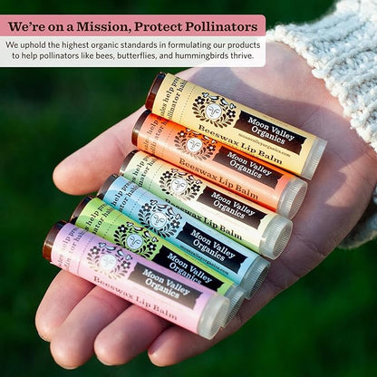 Moon Valley Organics Beeswax Lip Balm BLACKBERRY,