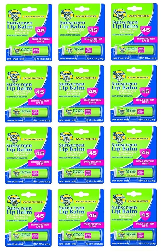 Banana Boat Spf#45 Lip Balm Sunscreen (4ml)