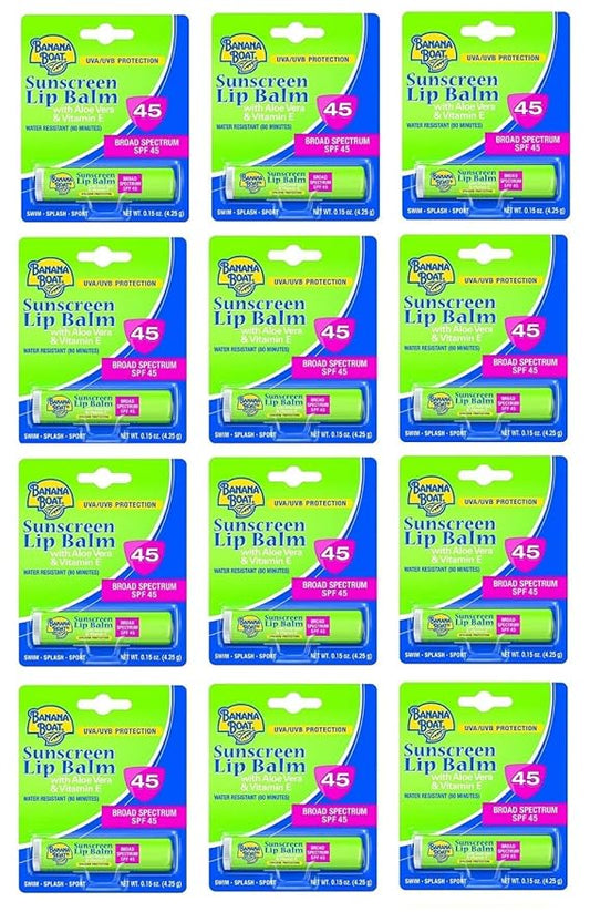 Banana Boat Spf#45 Lip Balm Sunscreen (4ml)