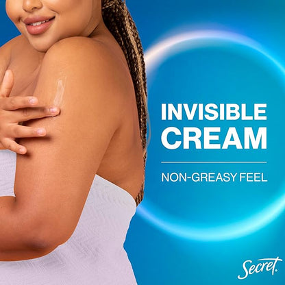 Secret Whole Body Deodorant Cream for Women, Peach & Vanilla Blossom Scent, Aluminum Free Deodorant, 72 HR Odor Protection, 3.0 oz