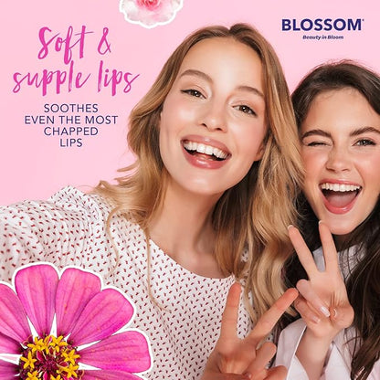 Blossom Scented Roll on Lip Gloss, Infused with Real Flowers, Made in USA, 0.40 fl oz, 2 pack, Cherry/Coconut