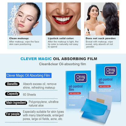 Premium Oil Control Film,Same Series with Clean&Clear Oil Oily Skin