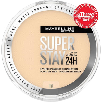 Maybelline Super Stay Up to 24HR Hybrid Powder-Foundation, 1 Count
