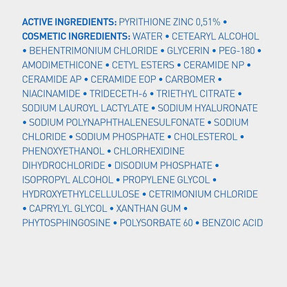 CeraVe Hydrating Anti Dandruff Conditioner, 0.5% Pyrithione Zinc Dandruff Treatment With Ceramides, Hyaluronic Acid & Niacinamide, Helps Eliminate Flakes & Reduce Itchy Scalp, Sulfate Free Conditioner