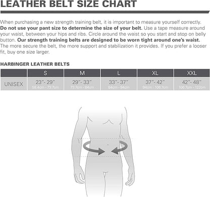 Harbinger Harbinger Padded Leather Belt Black