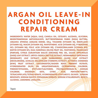 Cantu Leave-In Conditioning Repair Cream with Argan Oil, 16 oz (Pack of 2)