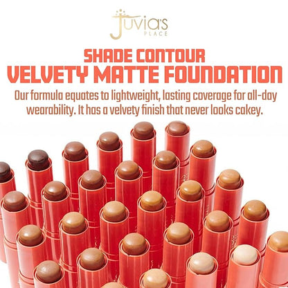 Juvia's Place Shade Stick Foundation, Concealer, Contour, Belize, Undertone, . 34 oz
