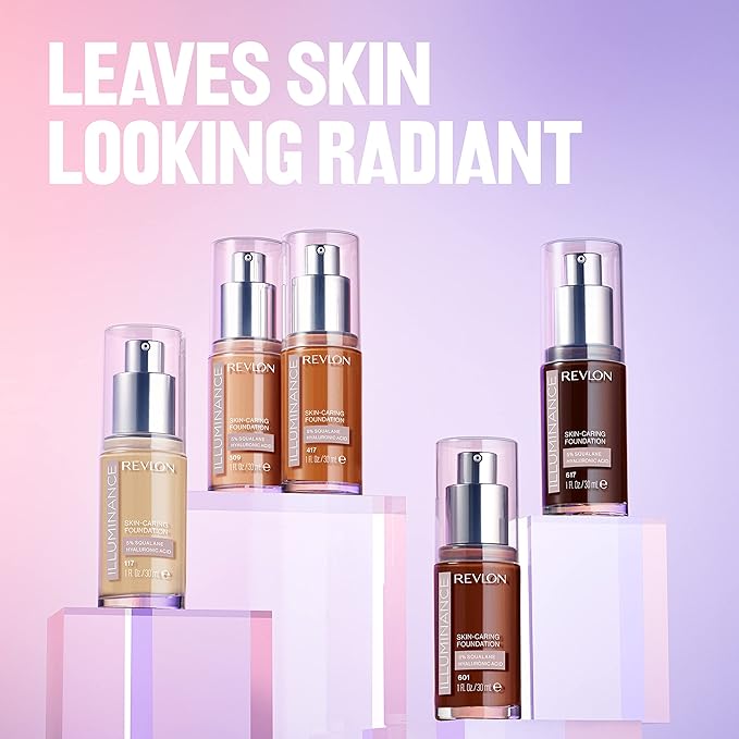 Revlon Illuminance Skin-Caring Liquid Foundation, Hyaluronic Acid, Hydrating of 1)
