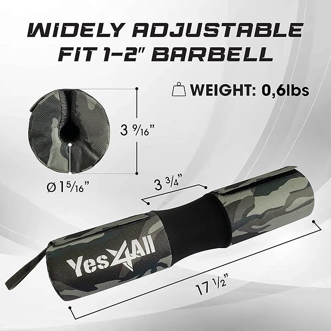Yes4All Barbell Thick Foam Nylon Pad