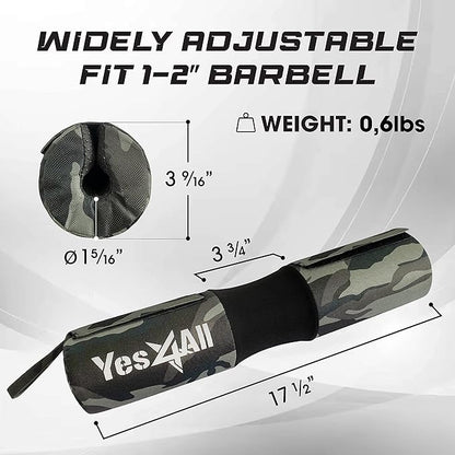 Yes4All Barbell Thick Foam Nylon Pad