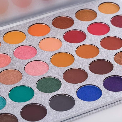 35 Colors Eyeshadow Palette with 7Pcs Makeup Brushes
