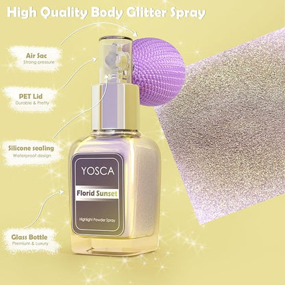 Highlighter Powder Spray, 20ML Cosmetic Grade High Gloss 20ML