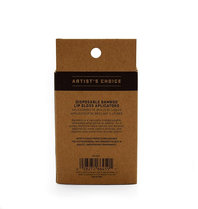 Artist's Choice Lip Gloss Applicators - Sponge Tip for Effortless Blending, Soft Pad with Angled Edges for Precise Control, Single-Use Option for Professionals