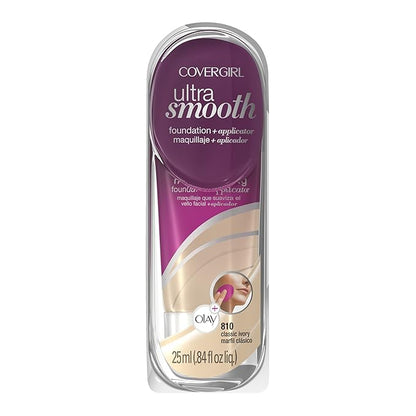 CoverGirl Ultrasmooth Foundation Plus Applicator, Classic Ivory 810, Fluid Ounce