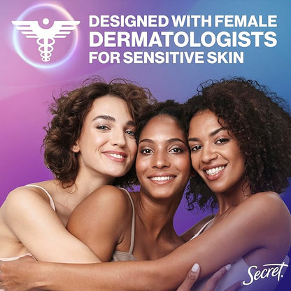Secret Whole Body Deodorant Cream for Women, Peach & Vanilla Blossom Scent, Aluminum Free Deodorant, 72 HR Odor Protection, 3.0 oz