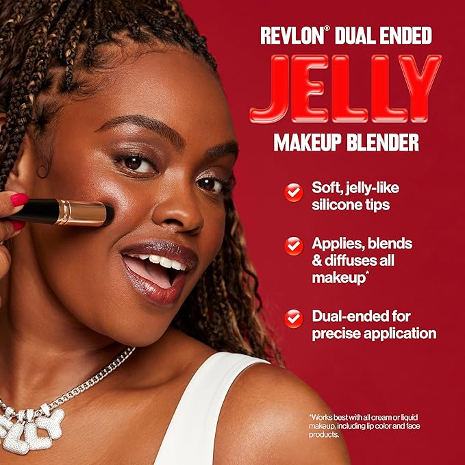 Revlon Dual Ended Jelly Makeup Blender Tool, Silicone