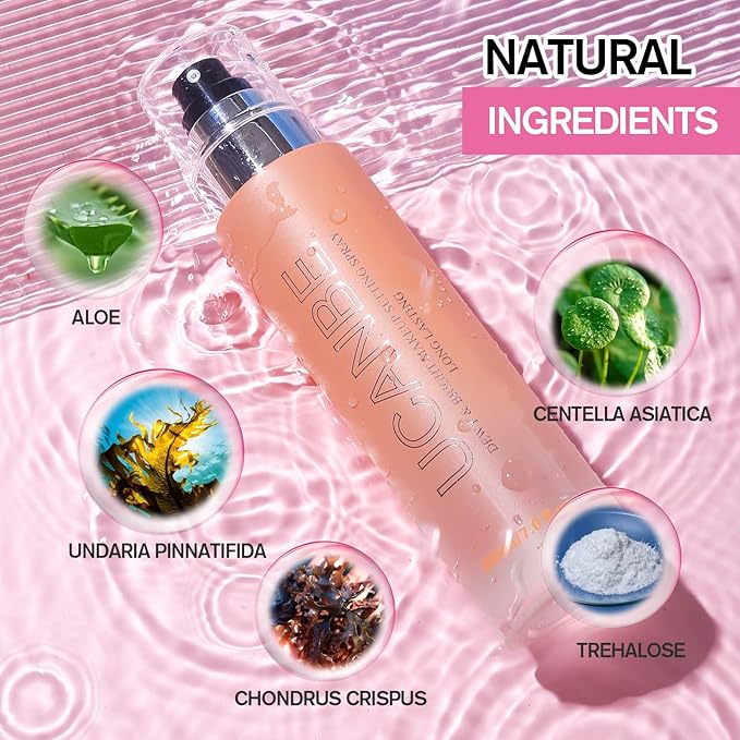 UCANBE Dewy Makeup Setting Spray, Moisturizing Finishing Spray 7 Fl Oz