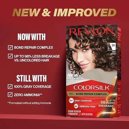 Revlon ColorSilk with Bond Repair Complex, Blonde Permanent Hair Color, 100% Gray Coverage, Ammonia Free Hair Dye, Vegan Keratin, 03 Ultra Light Sun Blonde (Pack of 3)