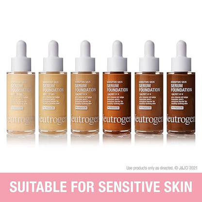 Neutrogena Healthy Skin Sensitive Skin Serum Foundation with Deep 03, 1 oz