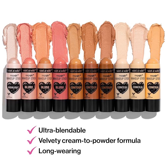 wet n wild MegaGlo Makeup Stick Bundle - Versatile Use