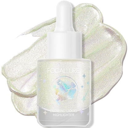 FOCALLURE Starfall Glowing Liquid Highlighter, Shimmering Body Oil,