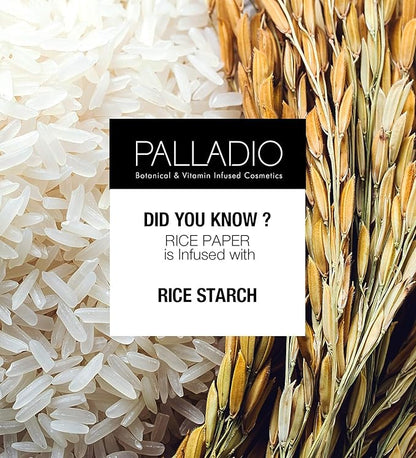 Palladio Rice Paper Facial Tissues for Oily Skin,