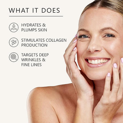 Asterwood Matrixyl 3000, Argireline Peptide, Vitamin C Cream - Triple Repair - with Hyaluronic Acid - Anti-Aging, Wrinkle Reducing, Hydrating - Fragrance-Free - 1.7 Fl Oz