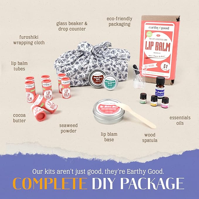 Earthy Good Organic DIY Lip Balm Naturals